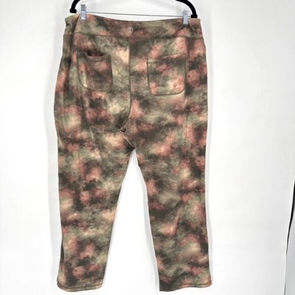 Lands' End Women's Tie Dye High-Rise Slim Flat Front Leggings Multicolor Size 1X - Picture 3 of 14